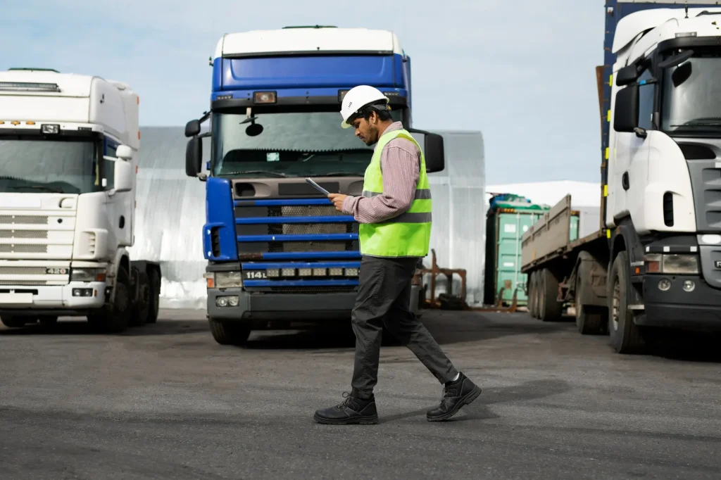 logistica/transporte e o Check-In no controle de ponto